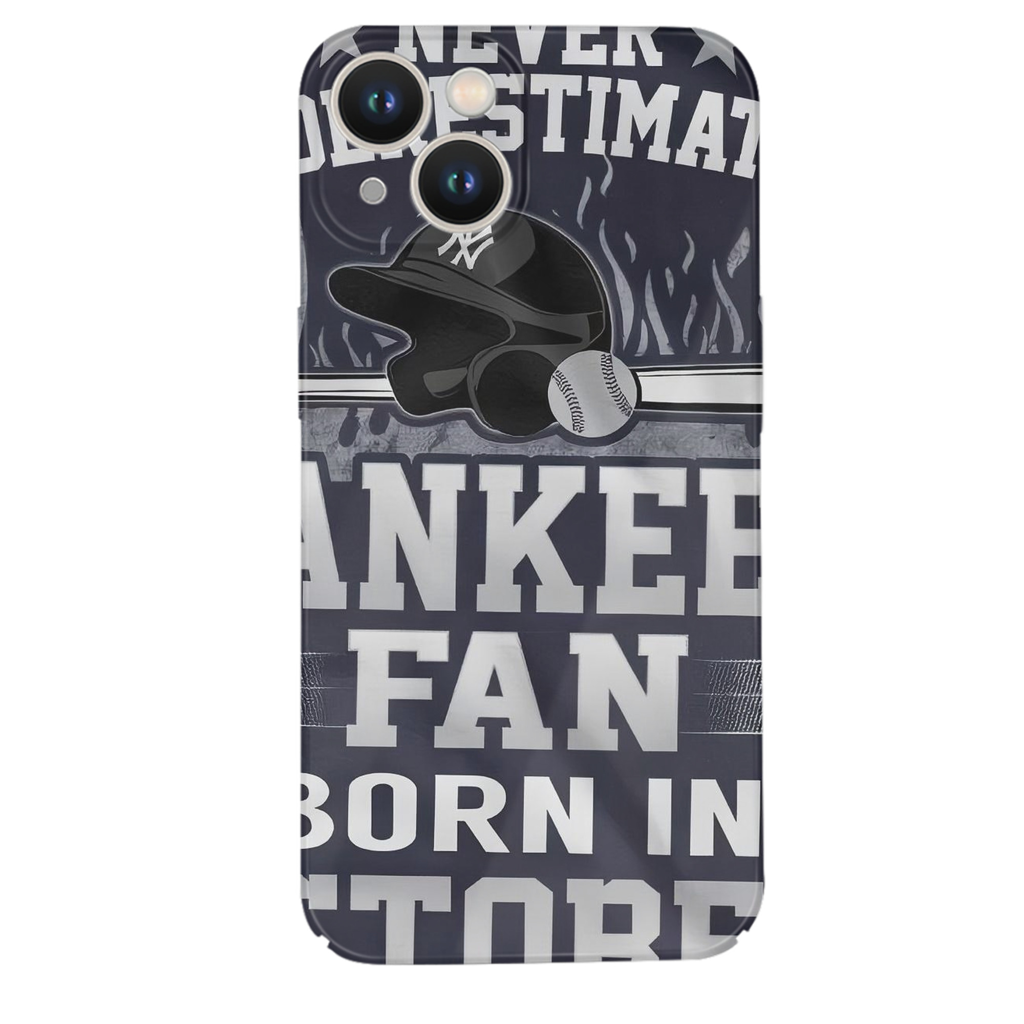 New York Yankees 349 IPhone 14 Series Full-Cover Hard Case – Shockproof With Raised Camera Protection – Precise Cutouts, Wireless Charging Compatible – Durable, Anti-Yellowing, Easy To Clean